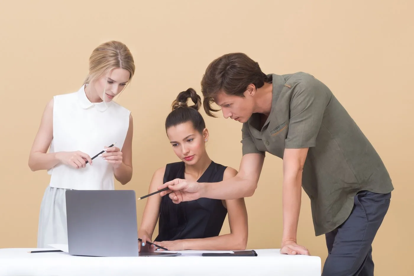 Marketing strategy and collaboration — stock photograph